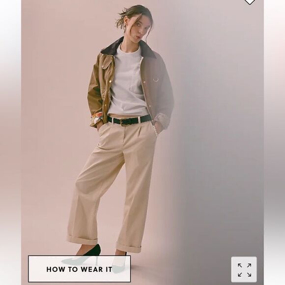 J. Crew Tall pleated capeside chino pant* - Picture 5 of 9